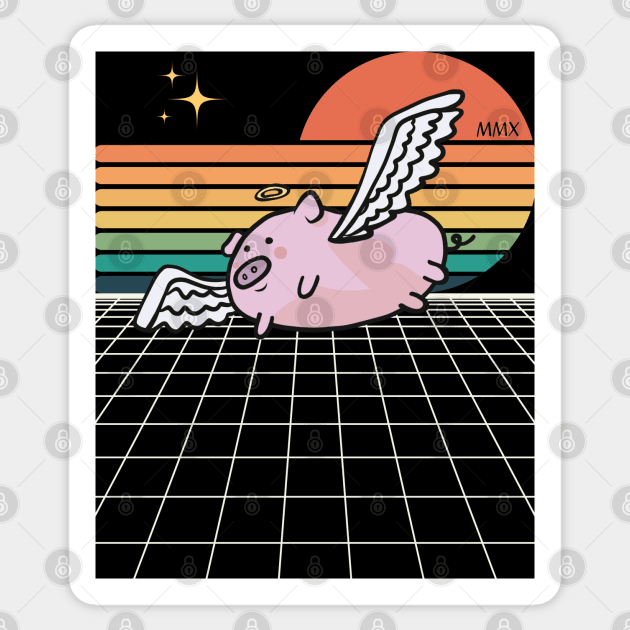 When Pigs Fly Sticker by AbsZeroPi